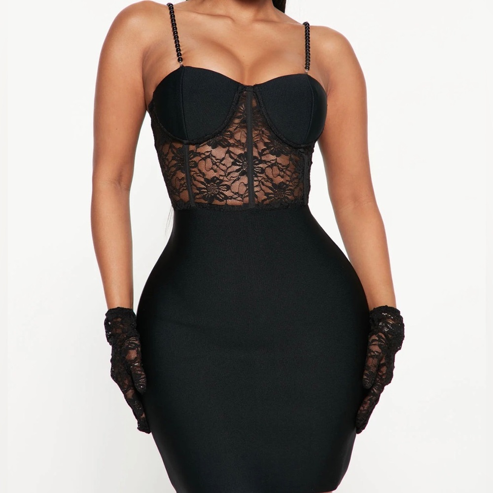 Vixen Baddie Glove Mini Dress